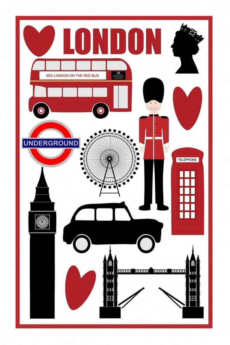 Image Gratuite Sur Pixabay – Londres, Icônes, Symboles à Coloriage Cabine Taclacphonique Anglaise