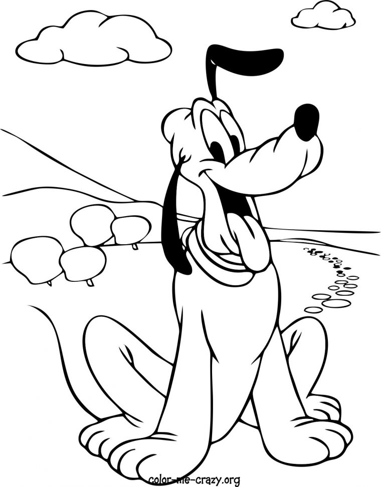 Image Of Disney Pluto Coloring Pages Coloring Pages tout Coloriage Disney A4 A