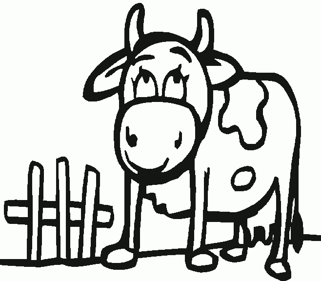 Image Vectorielle D'Un Dessin De Tête De Vache Sur Fond concernant Dessin A Colorier D Etables Avec Des Vaches Dedans