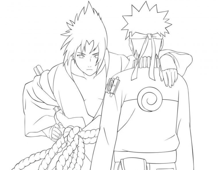 Imagenes De Naruto Vs Sasuke Para Colorear tout Coloriage Naruto Rasengan