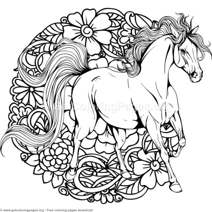 Imprimer Mandala Animaux Cheval / Coloriage Mandala à Jules Coloriage Gratuit Pour Adultes Sur Smarphone