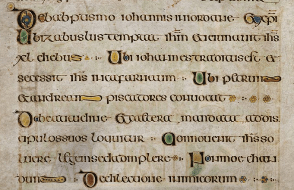 Irish Treasures: The Book Of Kells | Claddagh Design pour Book Of Kells Script