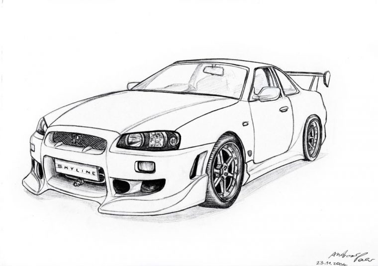 Japanese Beauty By Raxt0R | Cool Car Drawings, Car Artwork destiné Nissan Silvia Dessin