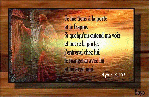 Jésus Se Tient À La Porte De Notre Coeur destiné Parole De Pere Noel Frappe A La Porte Image