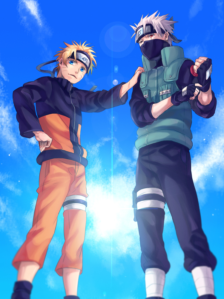 Kakashi Hatake And Naruto Uzumaki – Kakashi Fan Art concernant Naruto Et Kakashi