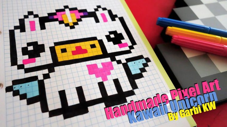Kawaii Unicorn – Pixel Art By Garbi Kw – tout Model De Pixel Arte Kawiia 12 Models