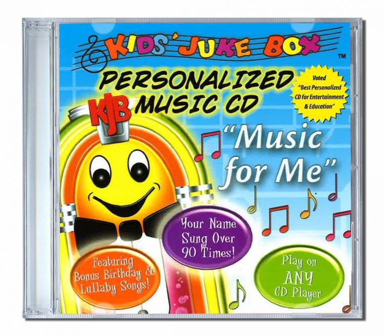Kjb Music For Me Cd Musique Personnalisé Pour Enfant |Mon avec Chanson Enfant Vroom Vroom Cd