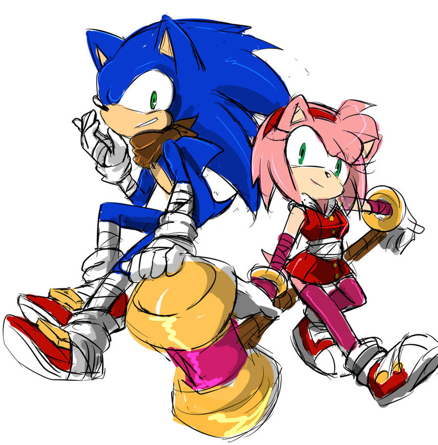 La Casita De Amy Rose: Pruebas Sonamy En Sonic Boom dedans Neckele Ami De Sonic