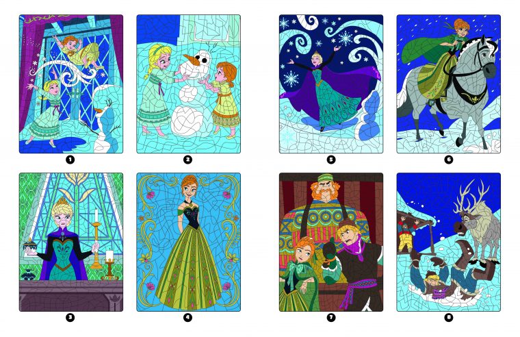 La Reine Des Neiges – Coloriages Magiques – Mystères concernant Cahierde Coloriage Personnalise Reine Des Neiges