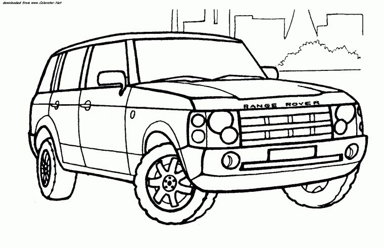 Landrover Coloring Pages – Coloring Home avec Vouiture Coloring