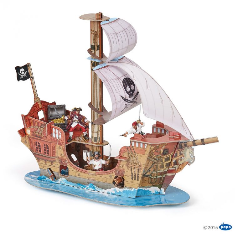 Le Bateau Pirate – 60256 – Tipotam Jeux Jouets À L'Ile De tout Plan Bateau Pirate Carton