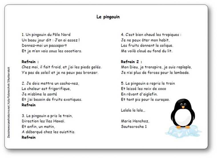 Le Pingouin (Du Pôle Nord) De Marie Henchoz intérieur Danse Des Pingouins
