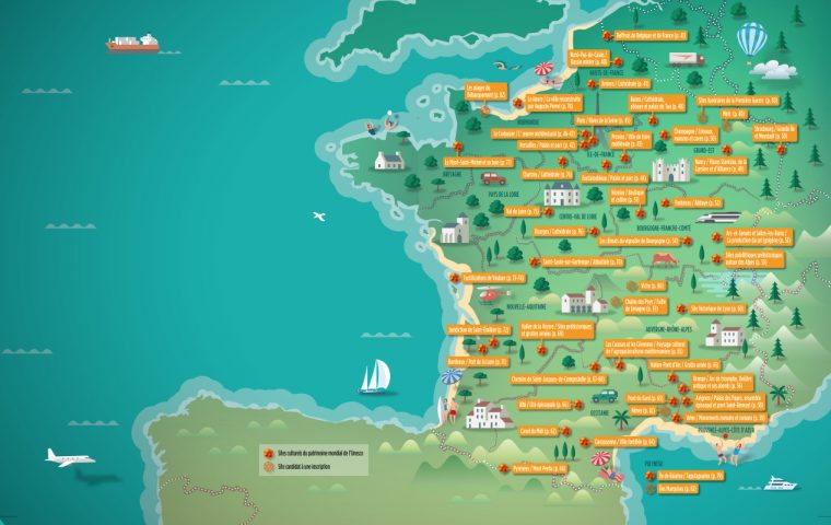Le Tour De France Des Joyaux De L'Unesco | Historia.fr pour Coloriage Carte De L'A®Le De France
