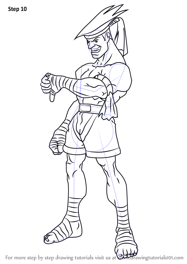 Learn How To Draw Adon From Street Fighter (Street Fighter dedans Dessin A Imprimer Street Fighter