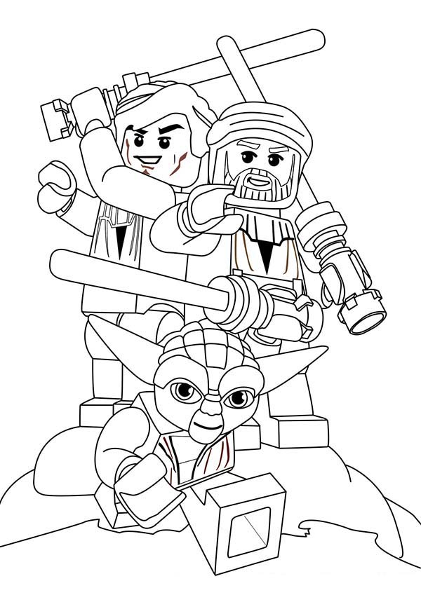 Lego Star Wars Characters Coloring Page: Lego Star Wars intérieur Clone Lego Dessin Cabidesne
