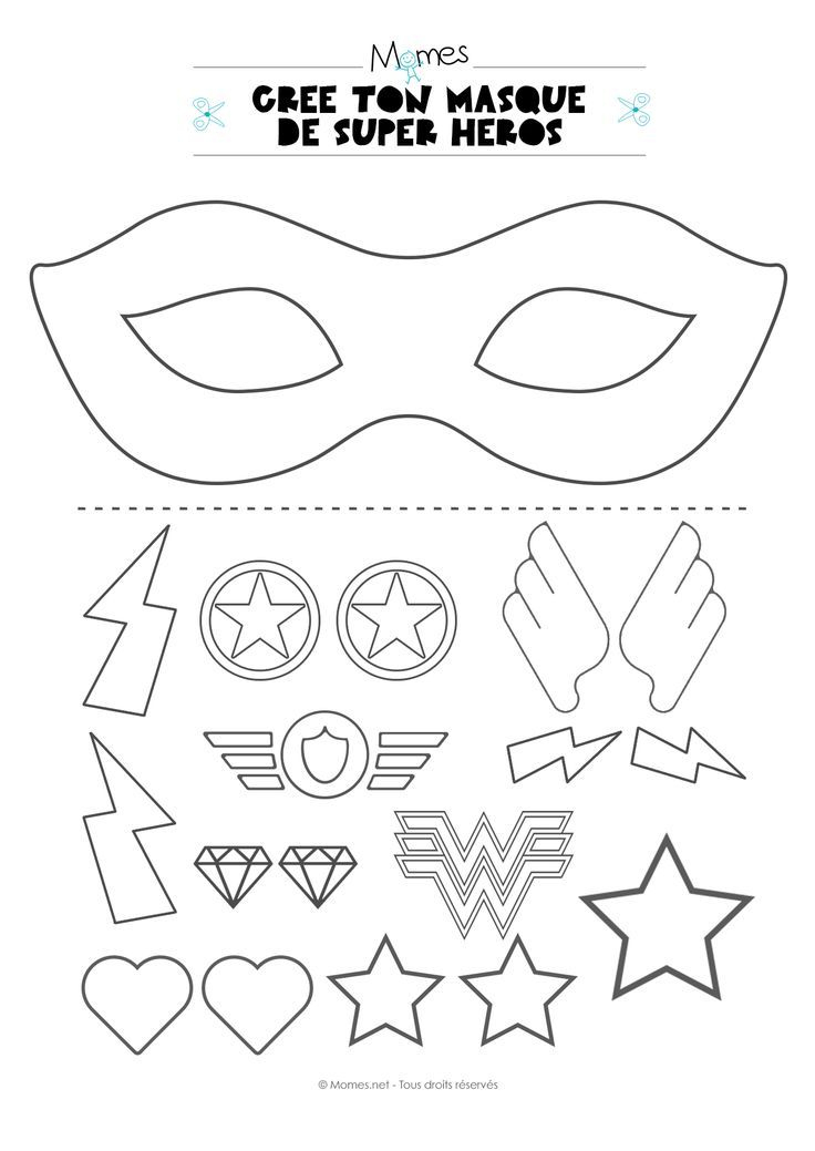 Les 25 Meilleures Images Du Tableau Masques À Imprimer Sur concernant Images Masques Super Heros A Imprimer