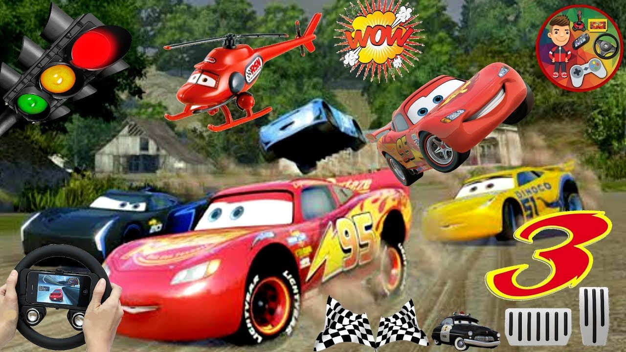 Lightning Mcqueen Cars 3 New Race 🚗🚕 🚓 Cars Toys tout Dessin Anime Flash Mcqueen En Frana§Ais