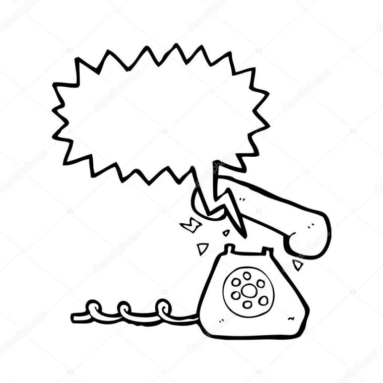 Llamada Telefónica — Vector De Stock © Lineartestpilot avec Telefono Sonando Divujo