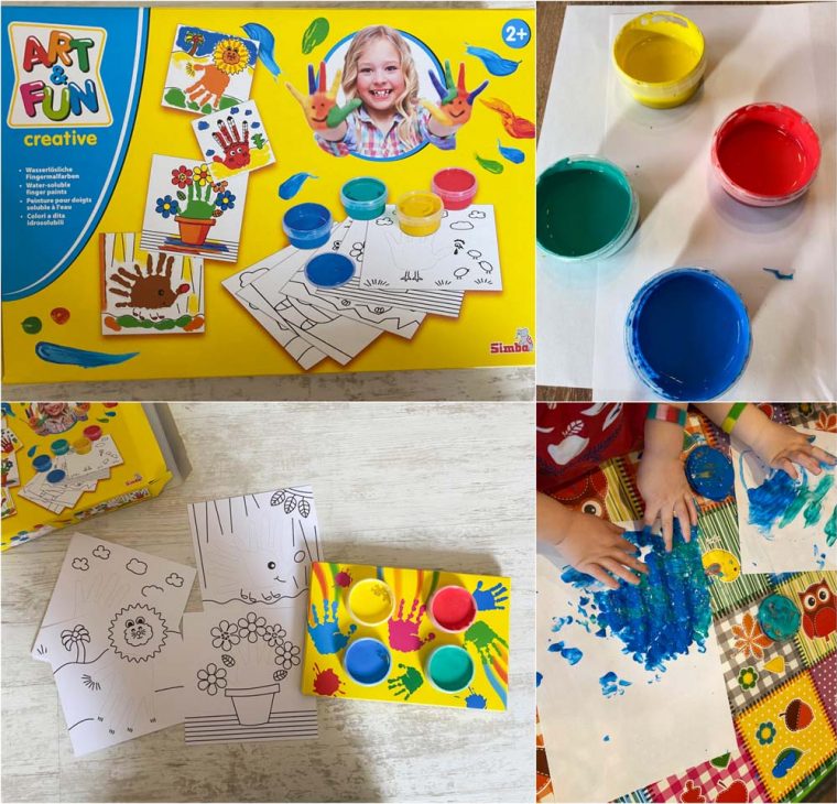 Malen Mit Fingermalfarben – Beschäftigungsidee Für Kinder tout Kinder Malen Mit Pinsel Und Fingerfarbe