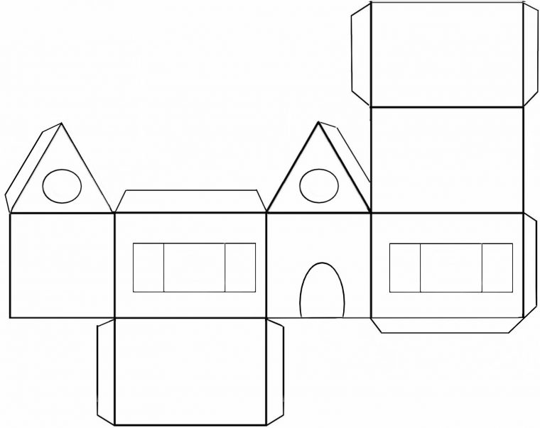 Maman Nougatine Colorier Et Décorer Une Maison Pain D intérieur Patrons En Papier Image