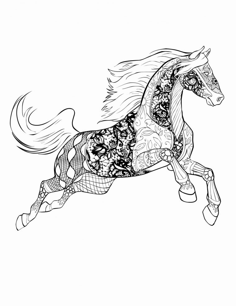 Mandala Cheval Facile – Dessin Facile Couleur dedans Cheval Barbie Dessin Facile