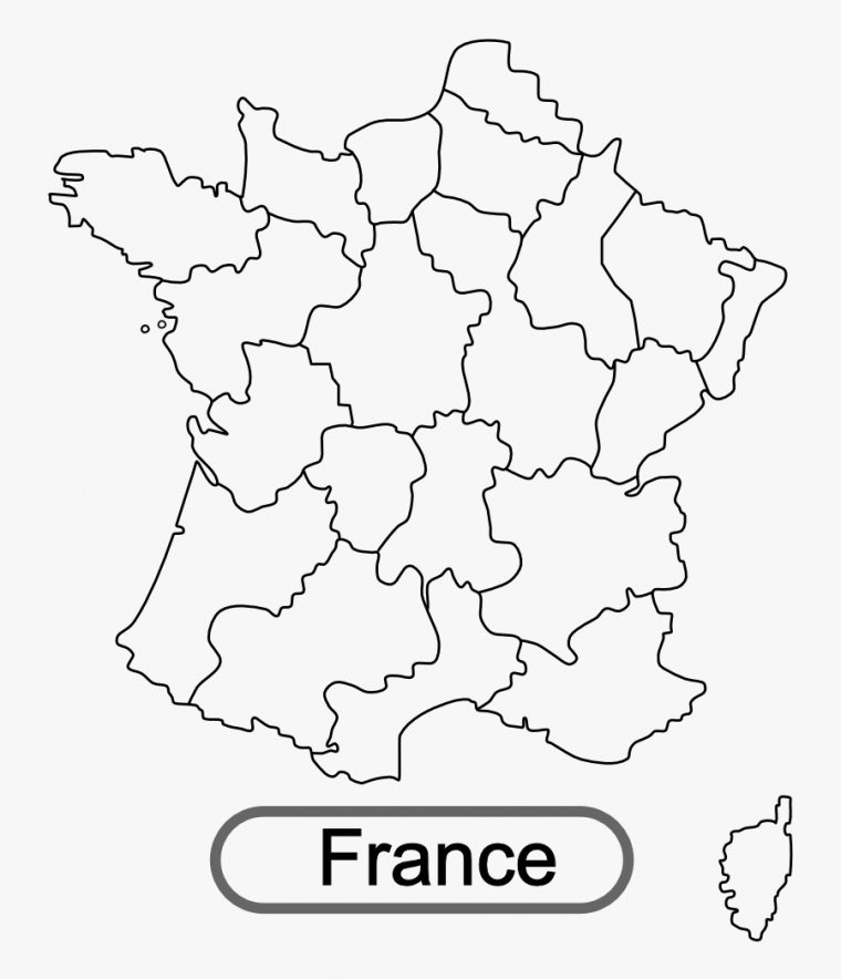 Map Of France 2 – French Map To Draw , Free Transparent tout Carte De France Dessin