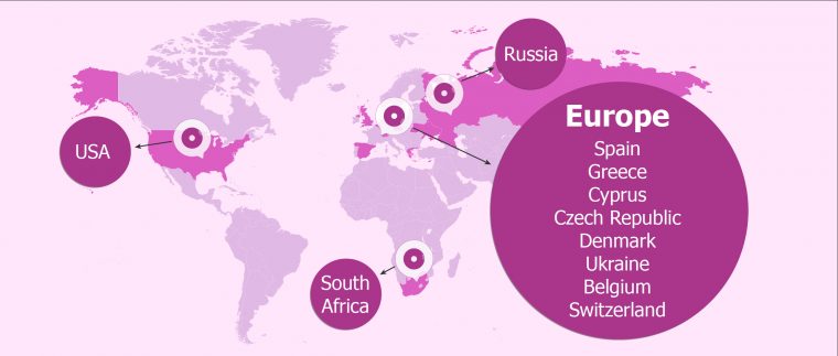 Map Of The Most Popular Destination Countries For Ivf intérieur Care Europe Capitales