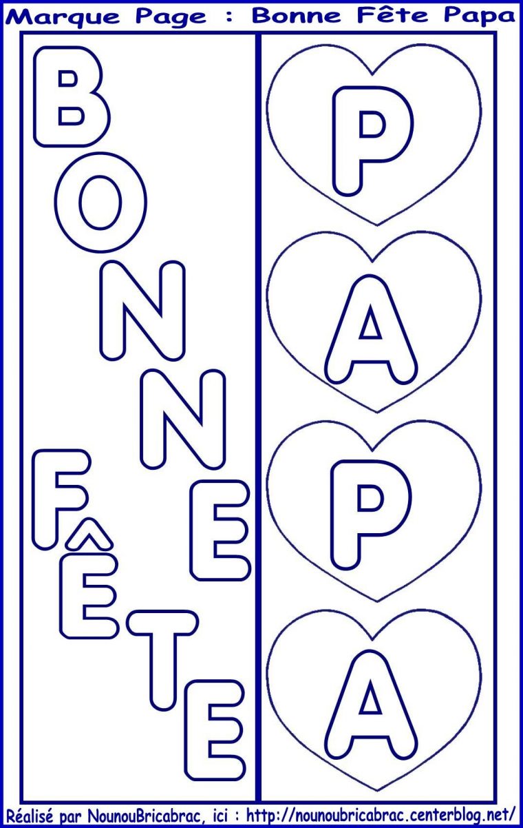 Marque Page, Bonne Fête Papa À Décorer – Bonne Fete concernant Coloriage Joyeux Anniversaire Papa A Imprimer Marque Page, Bonne Fête Papa À Décorer – Bonne Fete concernant Coloriage Joyeux Anniversaire Papa A Imprimer