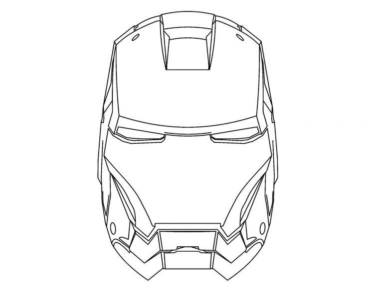 Masque Iron Man À Imprimer destiné Masque A Colorier Avanger