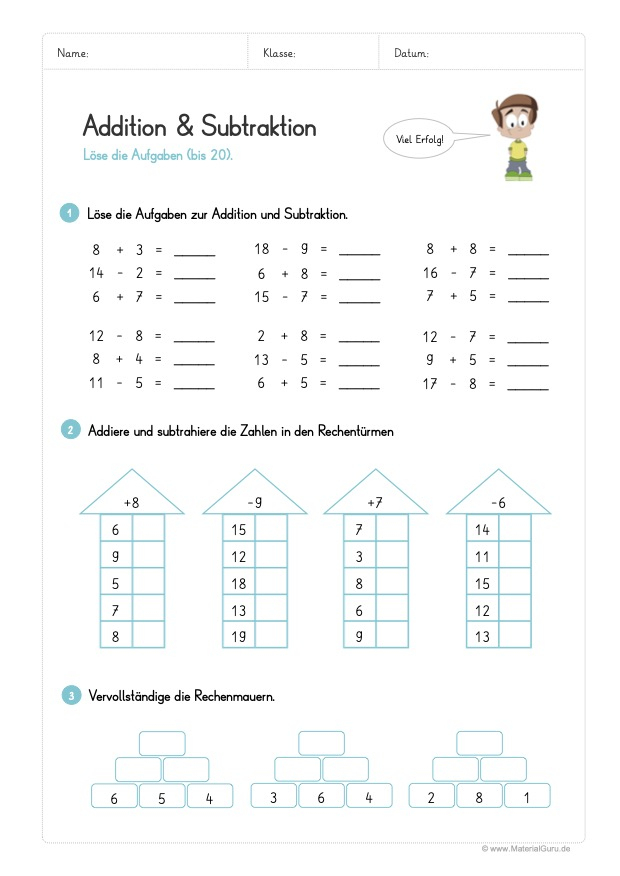 Mathe Übungsblätter 1 Klasse Zum Ausdrucken / 39 Luxus avec Mathe Bla¤Tter 1 Klasse Zum Ausdrucken