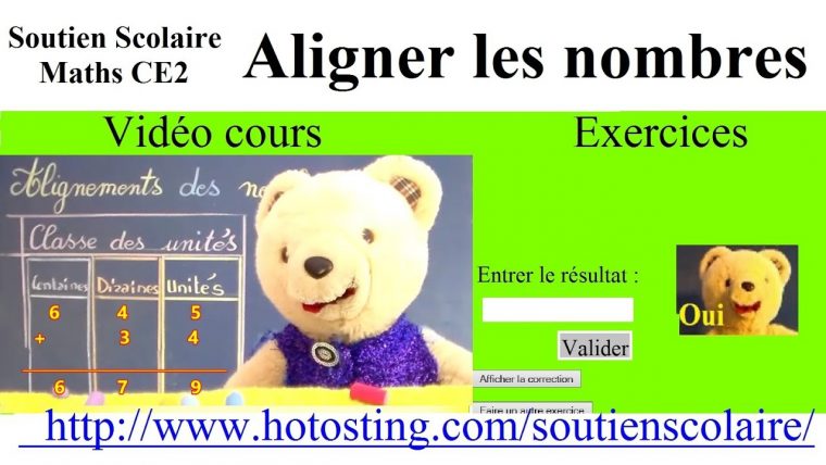 Maths Ce1 Ce2 Clis : Aligner Les Nombres + Exercices Sur avec Exercice Pair Impair Ce2
