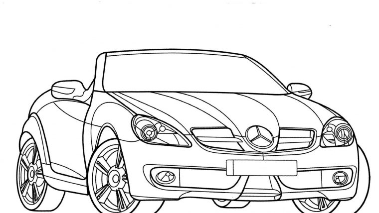 Mercedes Coloring Pages At Getcolorings | Free concernant Vouiture Coloring