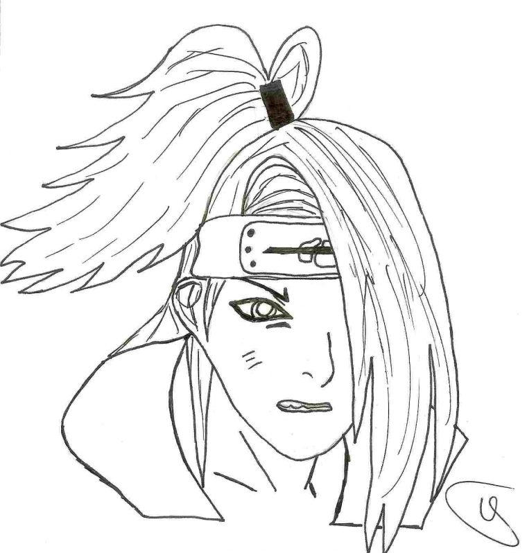 Mes Dessins De Naruto – Page 2 à Coloriage Deidara
