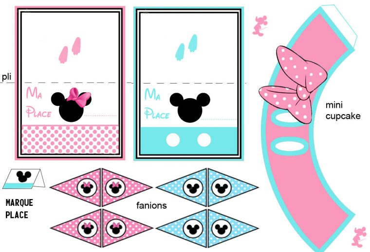 Minnie Et Mickey . Les Souris Du Placard – 1 Et 2 Et 3 pour Planche De Petite Tete De Minnie A Imprimer