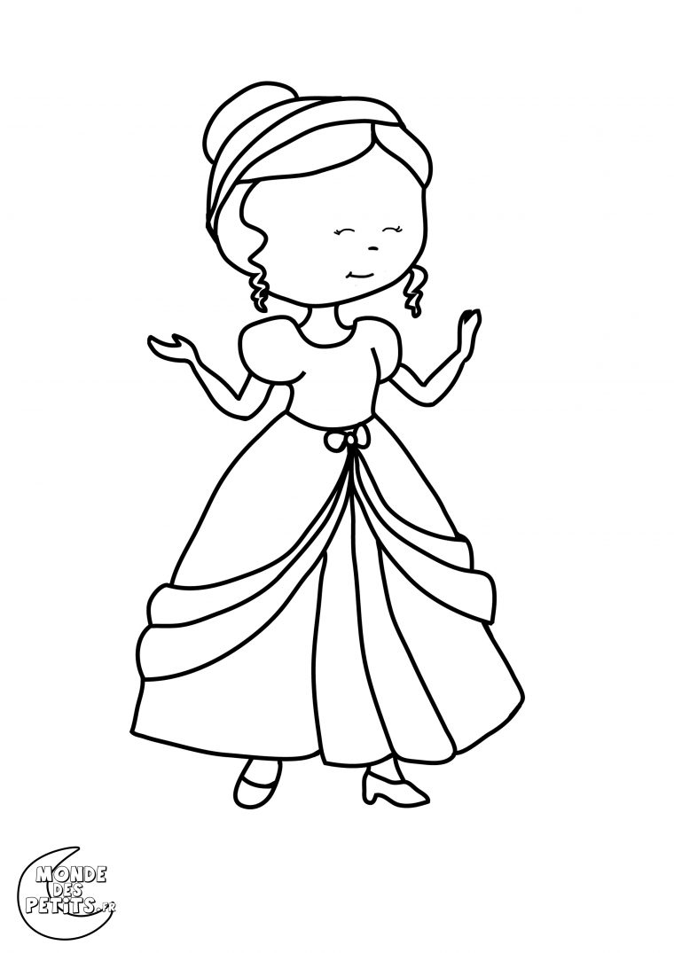 Monde Des Petits – Coloriages À Imprimer serapportantà Princesse Image Coloriage