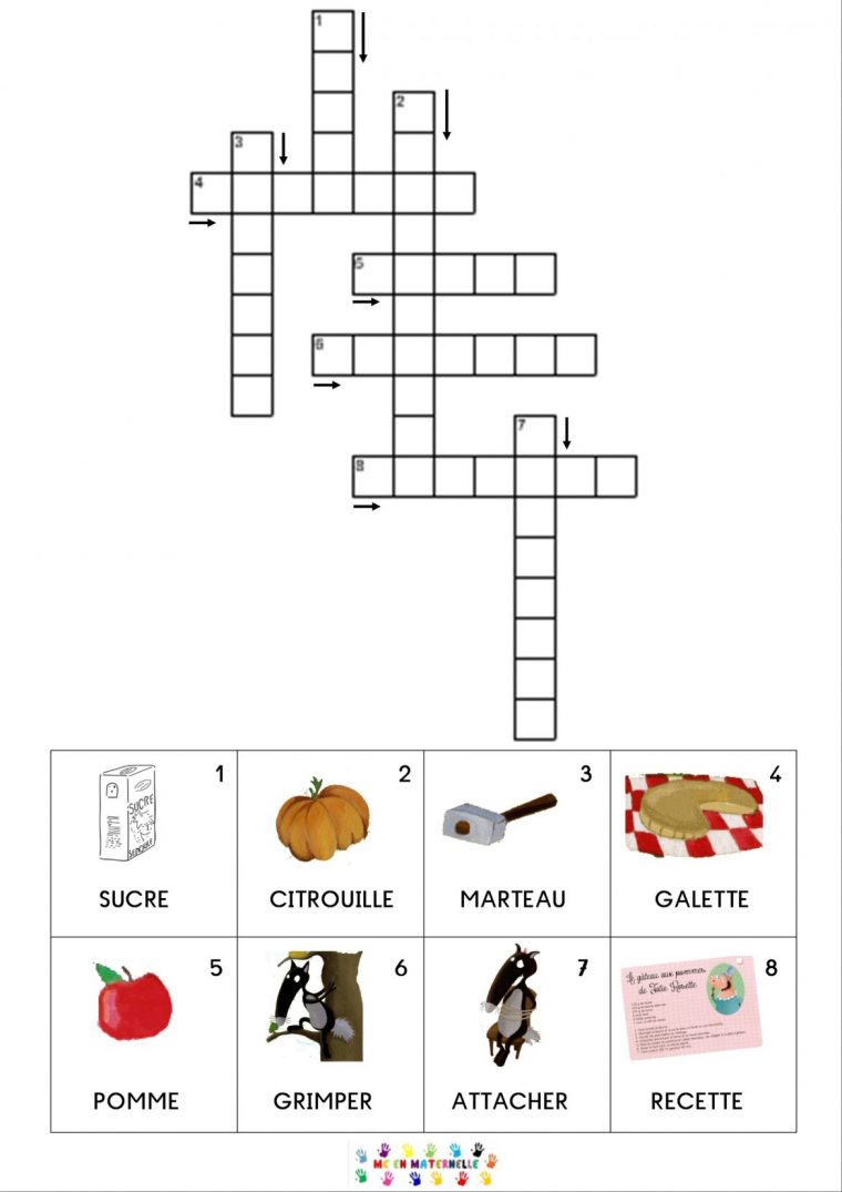 Mots Fléchés – Mc En Maternelle concernant Jeux Mots Fleches Paques Mots Fléchés – Mc En Maternelle concernant Jeux Mots Fleches Paques