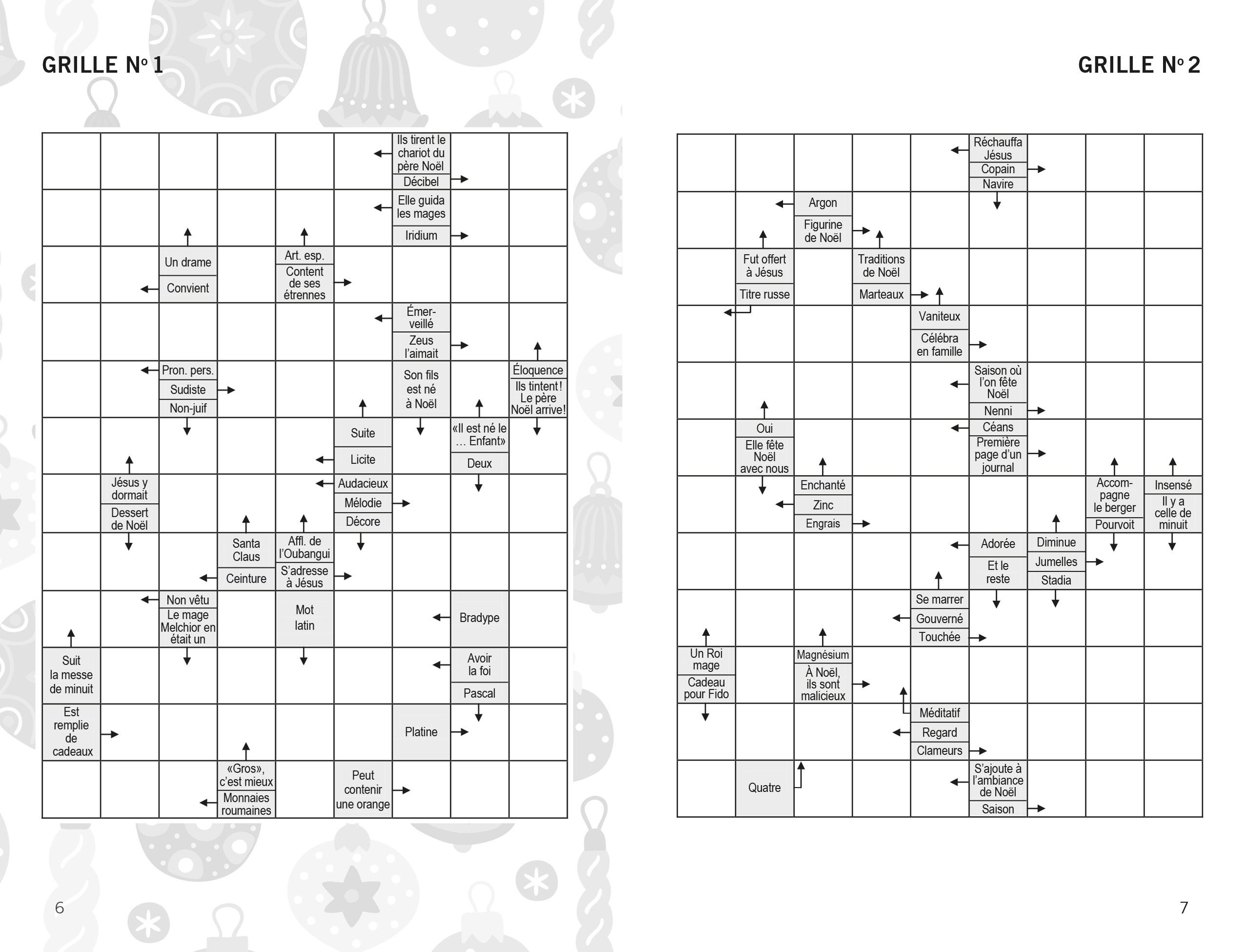Mots Fléchés : Spécial Noël Pour Aide Pour Mots Fléchés pour Mots Croisses Noel