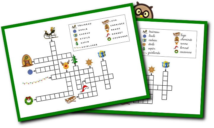 Mots Mêlés & Fléchés De Noël Pour Les Gs | Maternelle De dedans Mots Croises De Noel