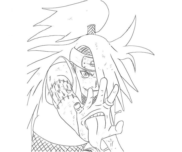 Naruto Deidara Skill | Surfing dedans Coloriage Deidara