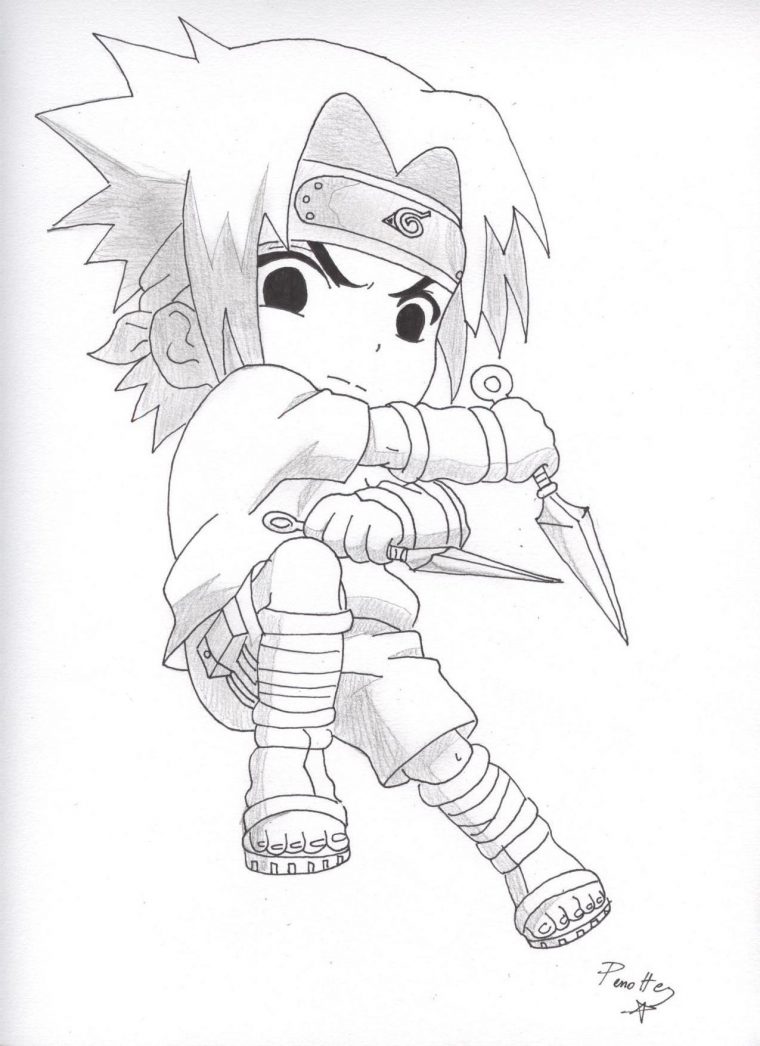 Naruto – The Way Of Naruto – Mini Sasuke De Ukai tout Sasuke Desin Facile