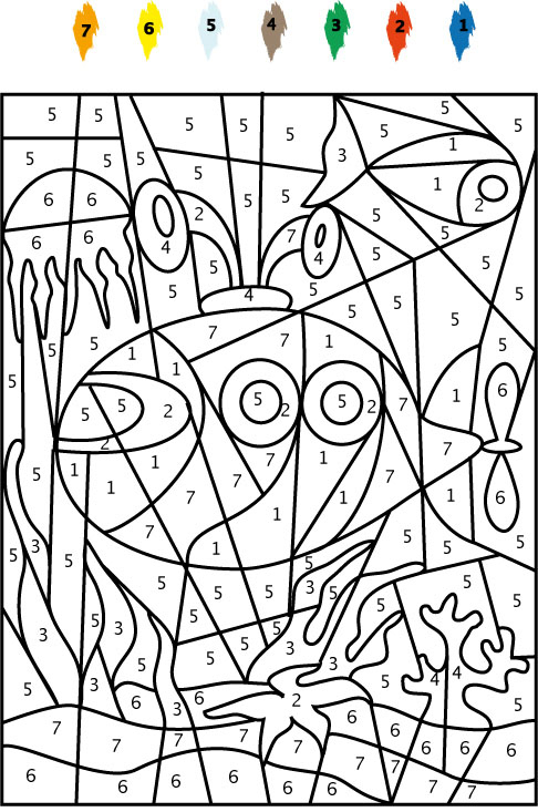 Nos Jeux De Coloriage Dessin À Numéro À Imprimer Gratuit dedans Coloriage A Imprimer A Numero