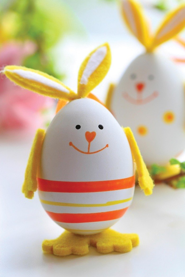 Ostereier Dekorieren - 15 Projekte Zum Basteln Mit Kindern à Plastikeier Bemalen Kinder