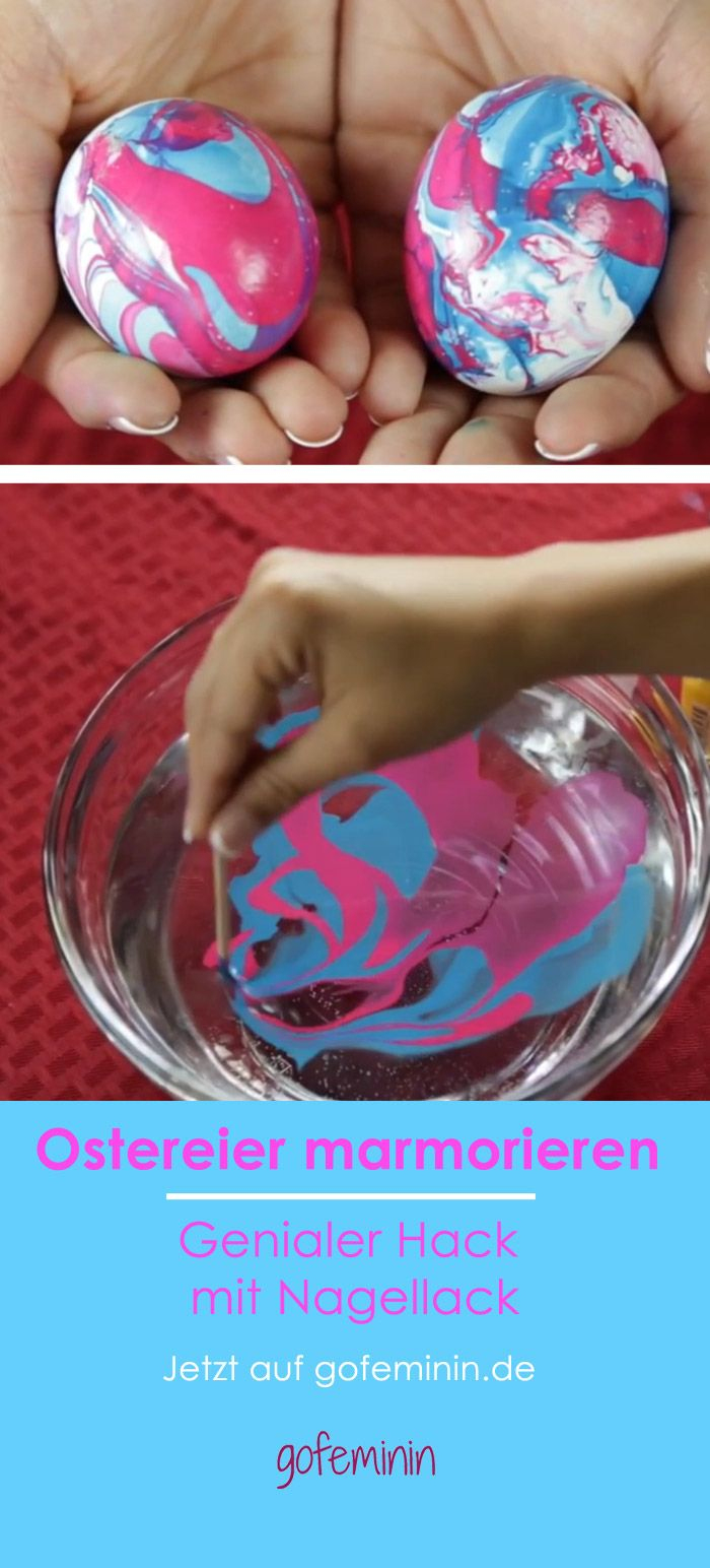 Ostereier Färben Mal Ganz Anders – Marmorieren Mit intérieur Plastikeier Bemalen Kinder