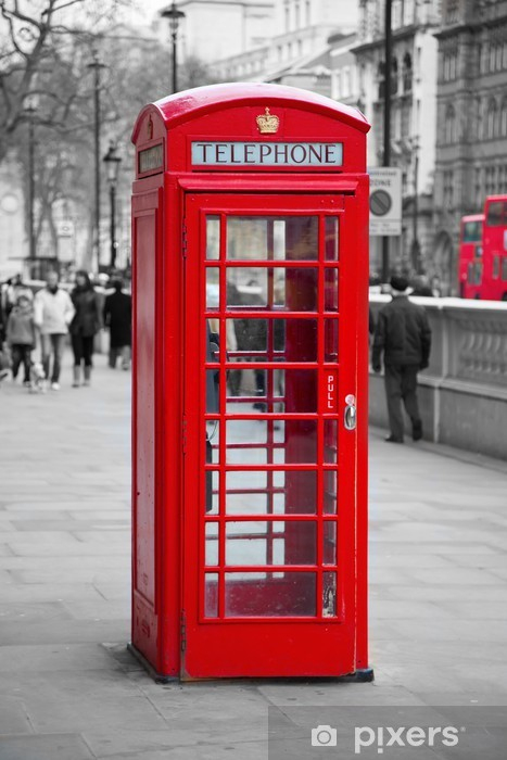 Papier Peint Cabine Téléphonique Rouge À Londres • Pixers destiné Cabine Taclacphonique Anglaise A Imprimer