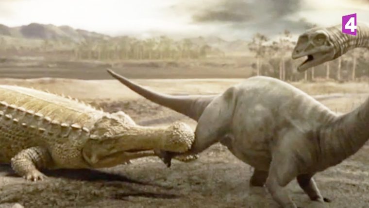 Paralititan Vs Sarcosuchus (Dinosaures) – Zapping Sauvage avec Zapping Sauvage Dinosaure