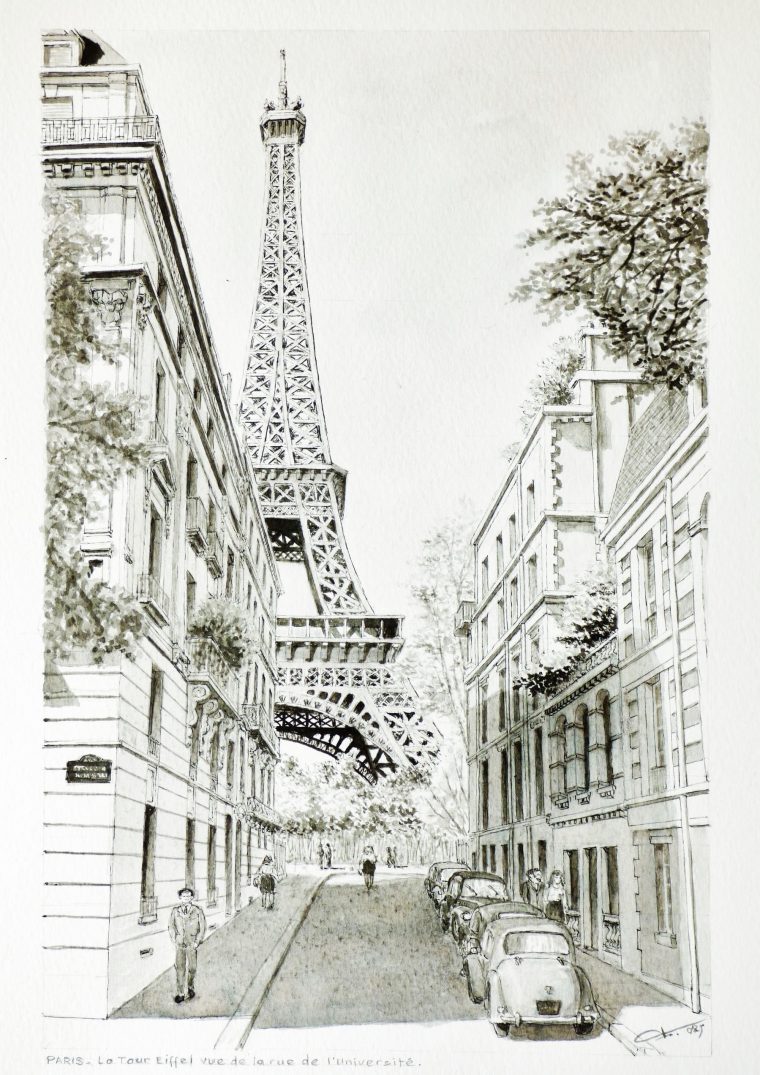 Paris Tour Eiffel Dessin Facile : Pourquoi Pas En Français tout Imprimer Image Tour Eiffel
