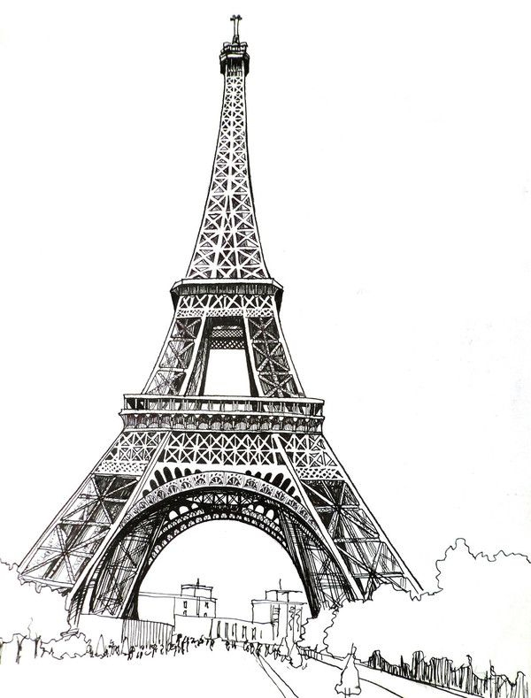 Paris,Tour Eiffel | Эйфелева Башня Рисунок, Эйфелева Башня à Tour Eiffel A Imprimer