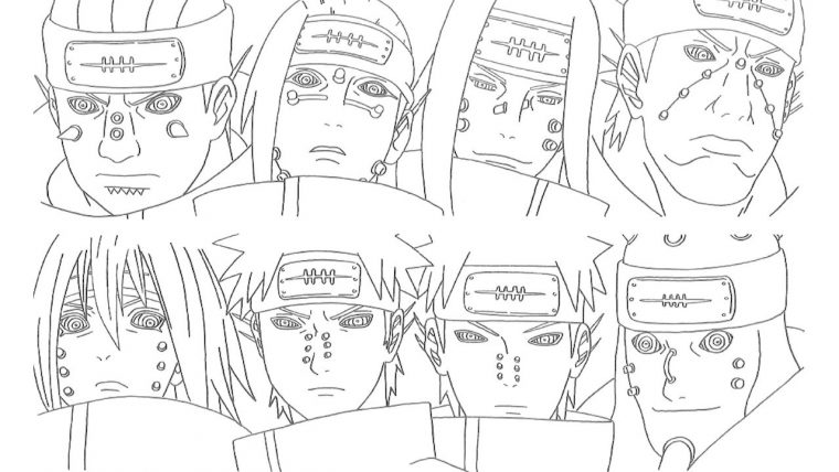 Personnage Naruto Dessin Noir Et Blanc->Personnage Naruto encequiconcerne Coloriage Boruto Rasengan