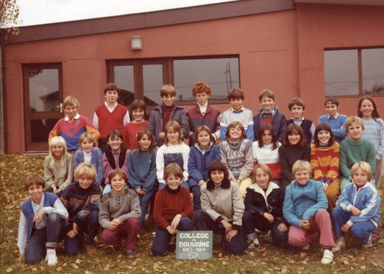 Photo De Classe 6Ème A De 1984, Collège Du Bas Chablais pour La Classe De Fanette