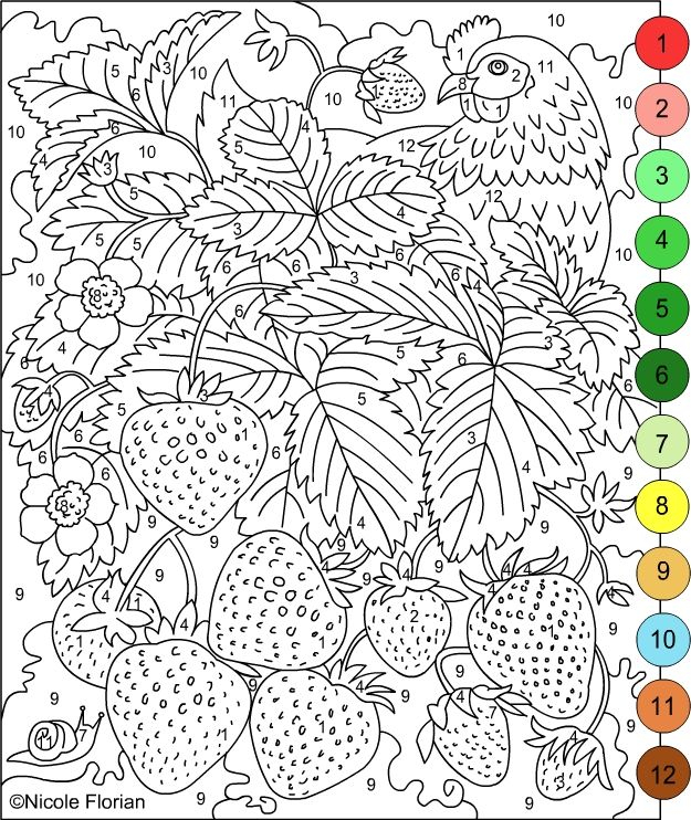 Pin On Coloring Pages – Created By Nicole Florian serapportantà Coloriage Numeroter Adulte